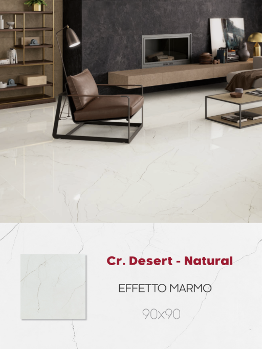 Offerta Piastrella Cr.Desert Natural effetto marmo in gres porcellanato 1a scelta