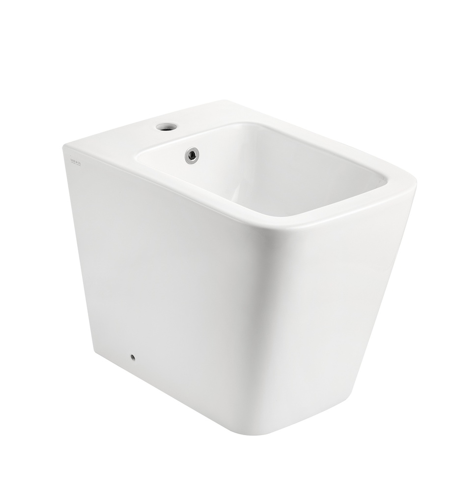 Bidet Monoforo con Troppopieno della Serie Quadra