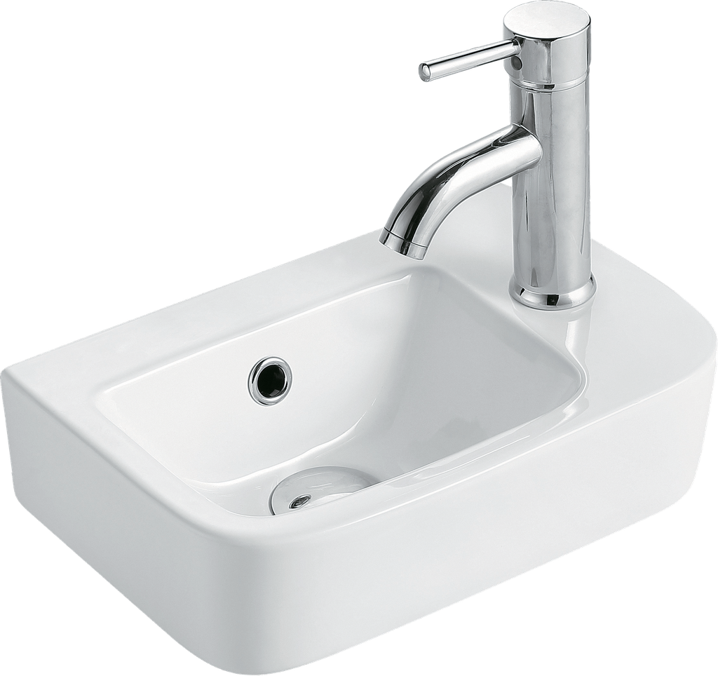 Lavabo Sospeso 37x24.5xH14cm Monoforo della Serie XS